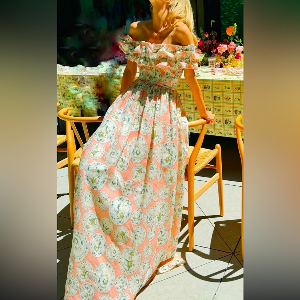 NWT Agua by Agua Bendita Dress - Espliego Menaje Maxi